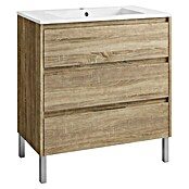Mueble de lavabo Alexa (L x An x Al: 45 x 100 x 85 cm, Roble, Melamina) | BAUHAUS