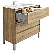 Mueble de lavabo Alexa (L x An x Al: 45 x 100 x 85 cm, Roble, Melamina) | BAUHAUS