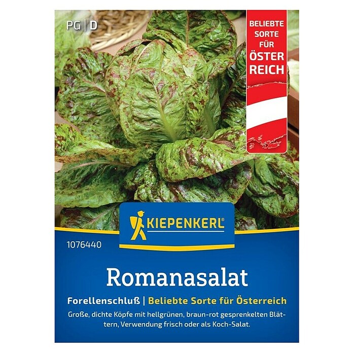 Kiepenkerl Salatsamen Romanasalat Forellenschluss (Lactuva sativa, Erntezeit: Juni, Inhalt reicht für ca. 400 Pflanzen) | BAUHAUS