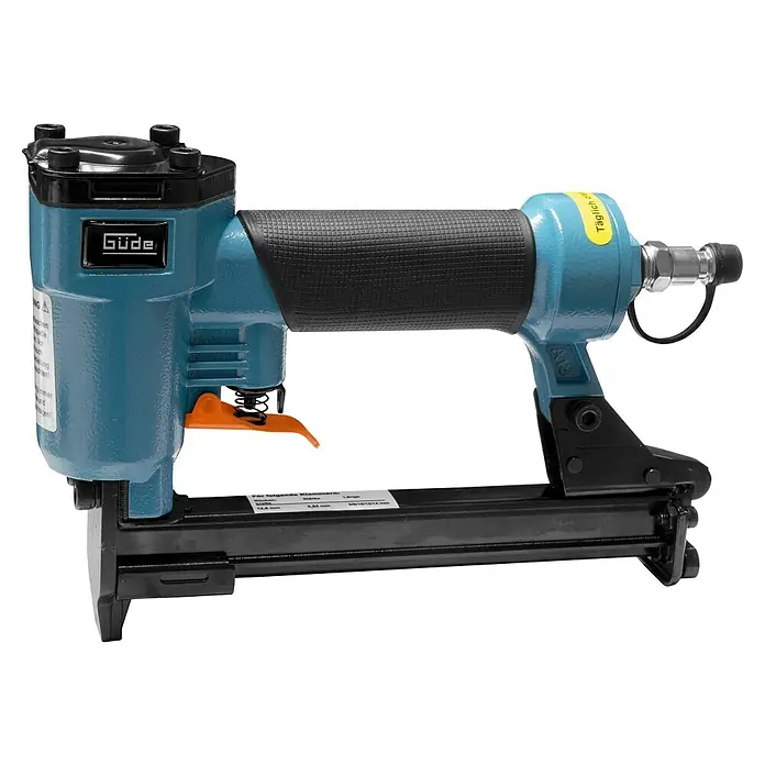 Güde Druckluft-Klammergerät KN 14 - Schwarz/Blau, Stärke: 0,95 mm - Güde Druckluftnagler: Ein professionelles Werkzeug zum schnellen und effizienten Befestigen von Materialien mit Druckluft. Ideal für Handwerker.