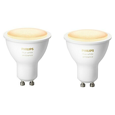 Philips Hue LED-Lampe White Ambiance (GU10, Dimmbar, 350 lm, 5,7 W)