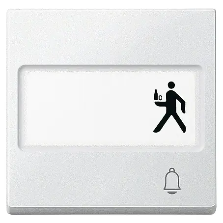 Merten M-Pure Universalwippe mit Schriftfeld und Symbol MEG3365-0325