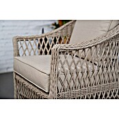 Sunfun Conjunto de muebles Soraya (4 pzs., Ratán sintético/Aluminio/Poliéster, Beige/Gris) | BAUHAUS