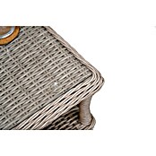 Sunfun Conjunto de muebles Soraya (4 pzs., Ratán sintético/Aluminio/Poliéster, Beige/Gris) | BAUHAUS