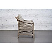 Sunfun Conjunto de muebles Soraya (4 pzs., Ratán sintético/Aluminio/Poliéster, Beige/Gris) | BAUHAUS