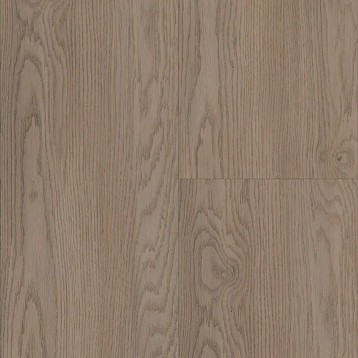 LOGOCLIC Vinto Laminat - Gimlet, Landhausdiele, 1.288 x 195 x 9 mm - Nahaufnahme des Musters eines hellbraunen Holzbodenbelags, der eine natürliche und warme Textur zeigt.