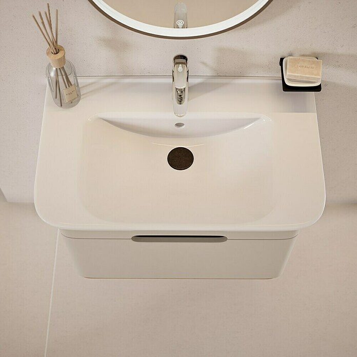 VitrA Sento Badmöbel-Set Sento (80 cm, Hellgrau, Griffmulde) | BAUHAUS