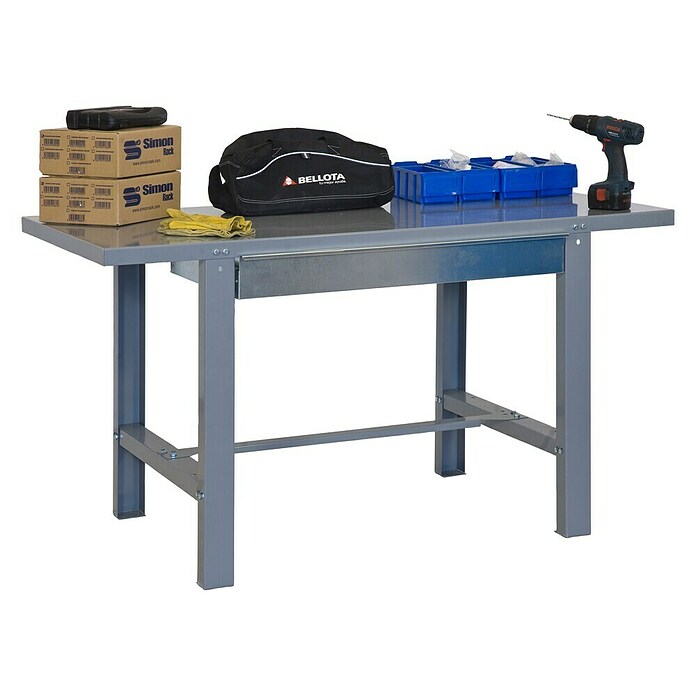 Simonrack Simonwork Werkbank (L x H: 73 x 83 cm, Breite: 120 cm, Traglast: 800 kg, Grau)