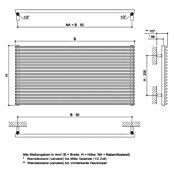 Ximax Raumheizkörper Triton (B x H: 1 000 x 600 mm, Wärmeleistung bei Vorlauftemperatur von 75 °C (D: 50): 841 W) | BAUHAUS