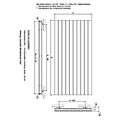 Ximax Raumheizkörper P1 Duplex Horizontal (59,5 x 120 cm, 1.472 W, Anthrazit)