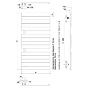 Ximax Elektro-Badheizkörper P2 Open Typ 1 (B x H: 700 x 1 195 mm, Weiß) | BAUHAUS