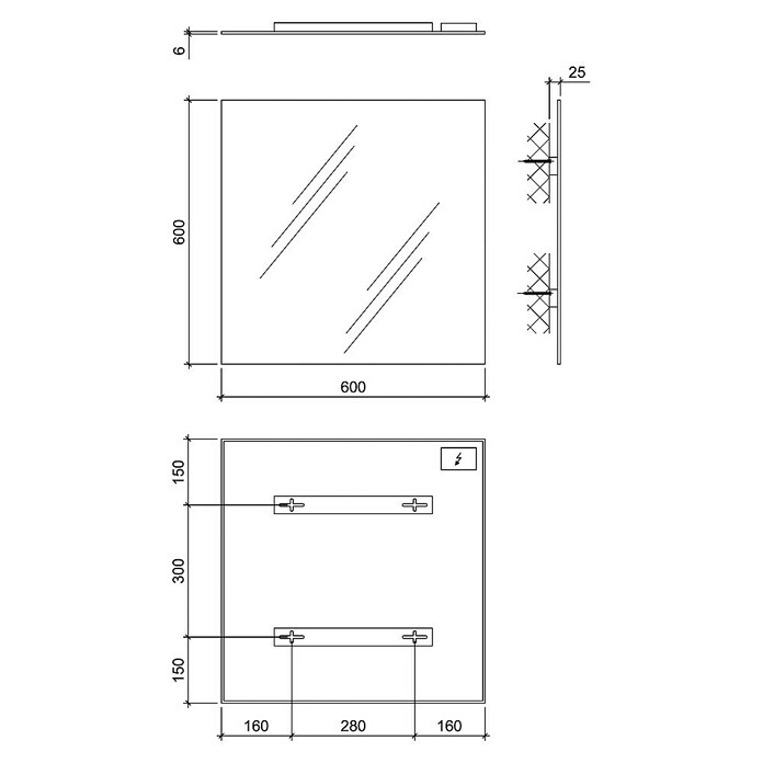 Ximax Infrarot-Keramikheizkörper (60 x 60 cm, 400 W, Weiß) | BAUHAUS