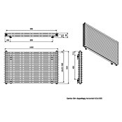 Ximax Raumheizkörper Gamba Slim Duplex (B x H: 1 000 x 610 mm, Wärmeleistung bei Vorlauftemperatur von 75 °C (D: 50): 1 075 W) | BAUHAUS