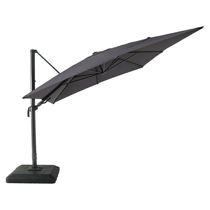 Sunfun Zweefparasol Capri  (Antraciet, 300 x 350 cm)