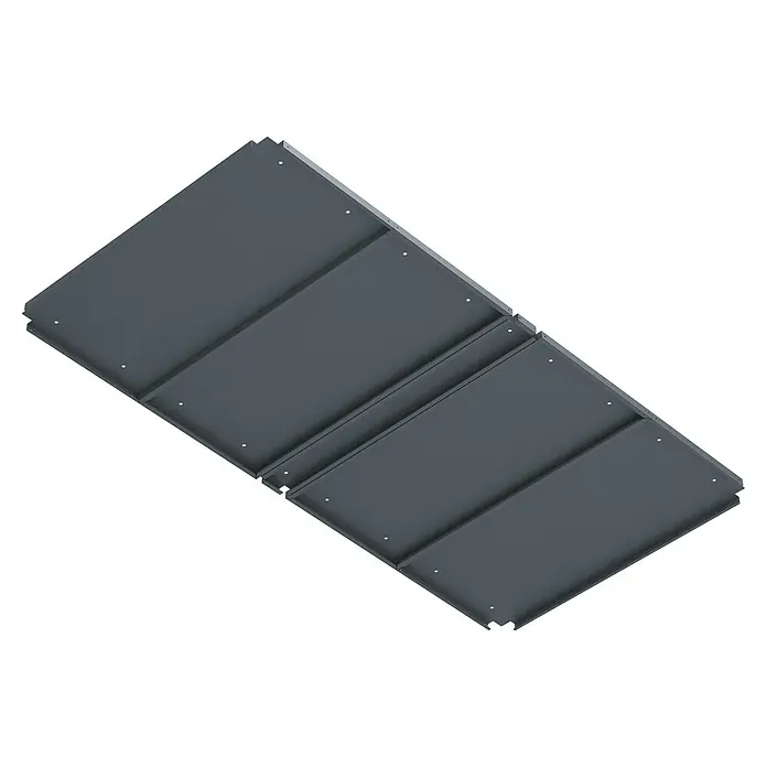 KGT Zwischenboden UrbanGrow - Passend für: KGT Hochbeet UrbanGrow XL - Ansicht eines dunkelgrauen, modularen Metallregals mit sauberen Linien und minimalistischem Design, ideal für moderne Lagerlösungen.
