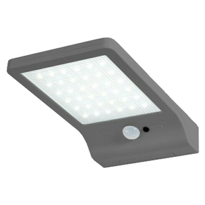 Osram Solarna zunanja stenska svetilka Basic  (3 W, Do x Š x V: 19,2 x 11 x 3 cm, Srebrna, IP44, 320 lm) | Solarne svetilke | Zunanja svetila | Elektro in svetila | Izdelki | BAUHAUS