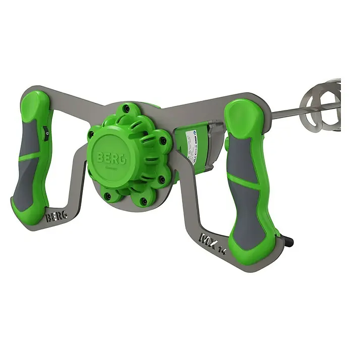 Berg Handrührwerk MX 14 - Mischvolumen: 120 l, 1.400 W - Der BERG MX 14 Farbmischer in Grün und Grau. Dieses Werkzeug ist ideal zum Mischen von Farben und Beschichtungen.