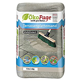 Ökofuge Pesek za fuge za terasne plošče (15 kg, Siva)