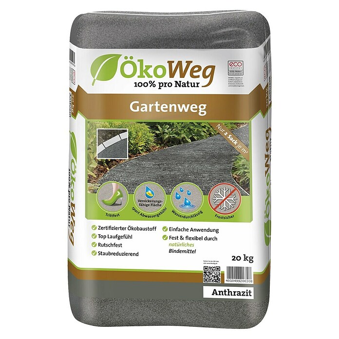 Ökofuge Vrtna pot  (Zrnavost: 0 mm - 8 mm, 20 kg, Antracit) | 5712 - Fugensand | FAEA - Gartenbaustoffe | FAE - Gartenbaustoffe | FA - Baustoffe | F - Baustoffe | BAUHAUS