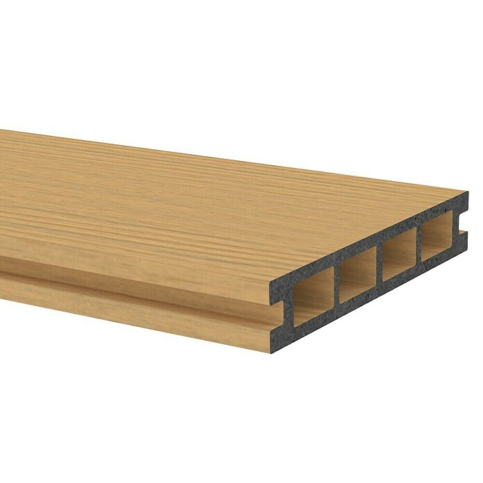 Vlonderplank WPC (l x b x d: 300 x 14 x 2,3 cm, Lichtbruin) | BAUHAUS