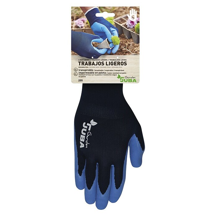 Juba Guantes para jardín (9, Azul, Poliéster, 2 ud.) | BAUHAUS