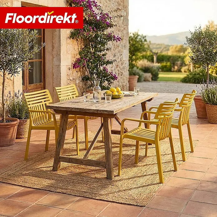 Floordirekt Gartenstuhl Sitwell Gelb - Polypropylen, Gelb