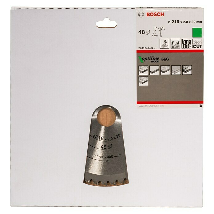 Bosch List za kružnu pilu (Promjer: 216 mm, Provrt: 30 mm, Broj zubi: 48 zubaca)