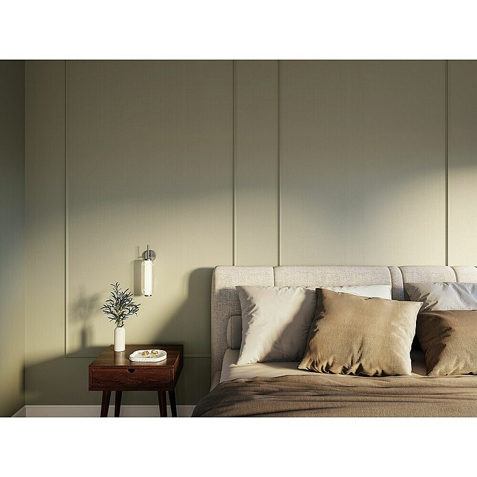Wandstrip Set mdf 8,5x22 mm 190x70cm (null, Wit, MDF, Hoogte: 1,3 cm, Breedte: 2,2 cm) | BAUHAUS