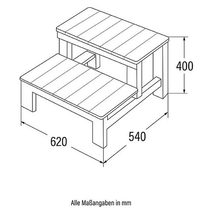 Home Deluxe Whirlpool Zubehörset mit Treppe und Thermoabdeckung - Anthrazit