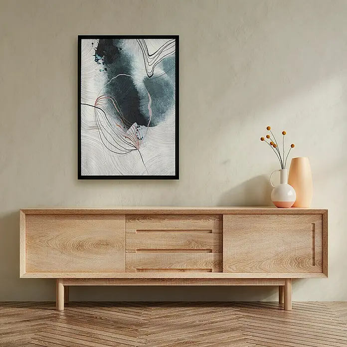 Cuadro 521 - Abstracto 521, An x Al: 42 x 52 cm, 1 pzs. - El moderno aparador de madera con puertas correderas y cajones es el complemento perfecto para su sala de estar.