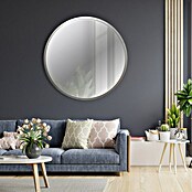 Espejo de pared Circular (Diámetro: 55 cm, Plata betún) | BAUHAUS