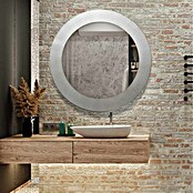 Espejo de pared Circular (Diámetro: 60 cm, Plata betún) | BAUHAUS