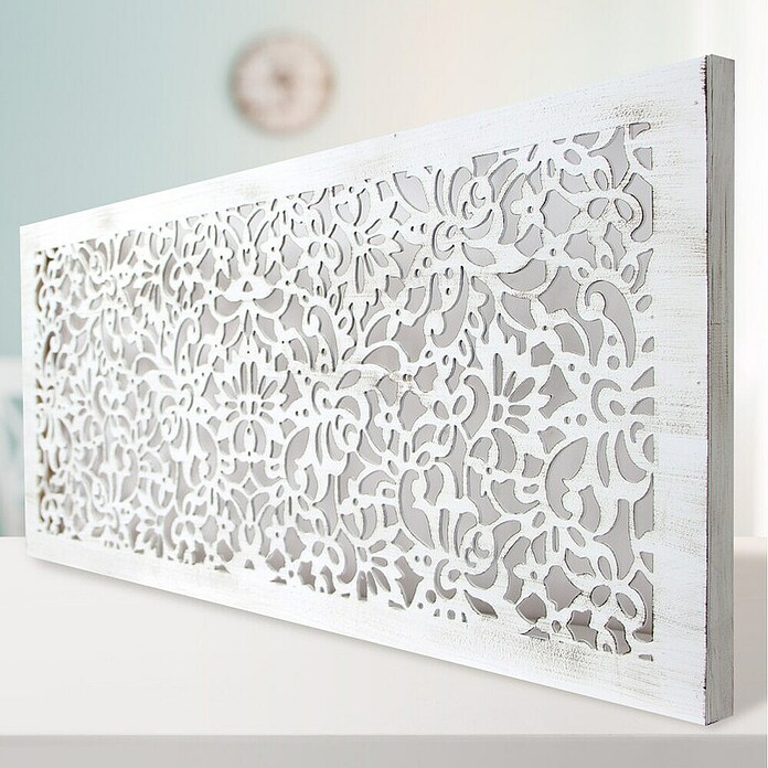 Cabecero de cama Mosaico 154 (An x Al: 145 x 80 cm, Blanco betún) | BAUHAUS