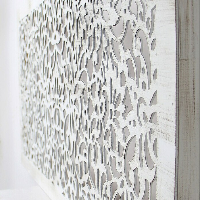 Cabecero de cama Mosaico 154 (An x Al: 145 x 80 cm, Blanco betún) | BAUHAUS