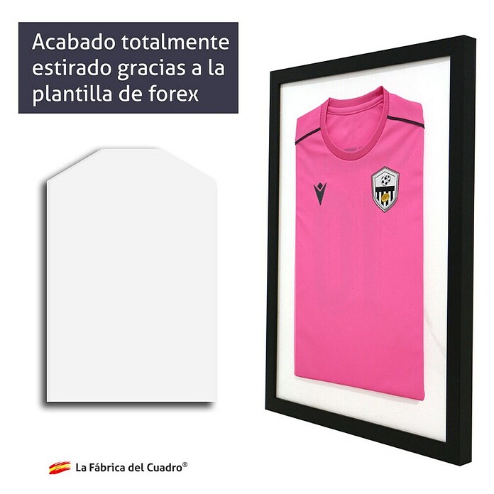 Cuadro enmarcado para camiseta (Negro, An x Al: 57 x 71 cm) | BAUHAUS