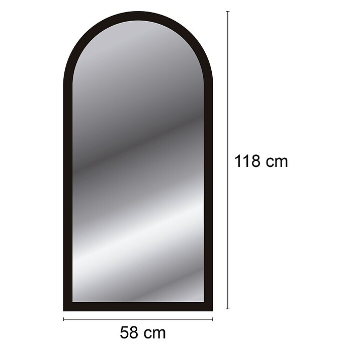 Espejo de pared Arco (58 x 118 cm, Tabaco) | BAUHAUS
