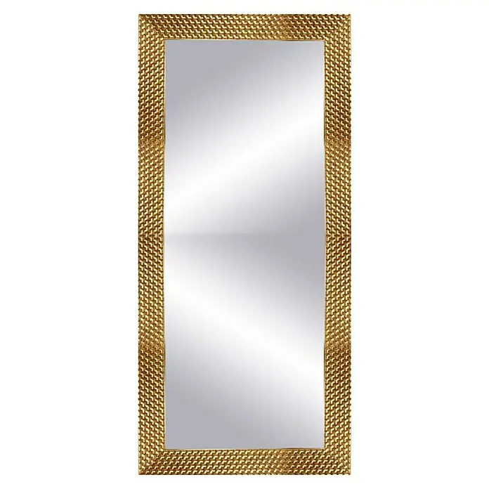 Espejo de pared Espiral - 56 x 150 cm, Oro - Espejo con marco dorado.