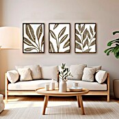 Cuadro de madera Floral Set de 3 (Floral, An x Al: 50 x 70 cm, 3 pzs.) | BAUHAUS