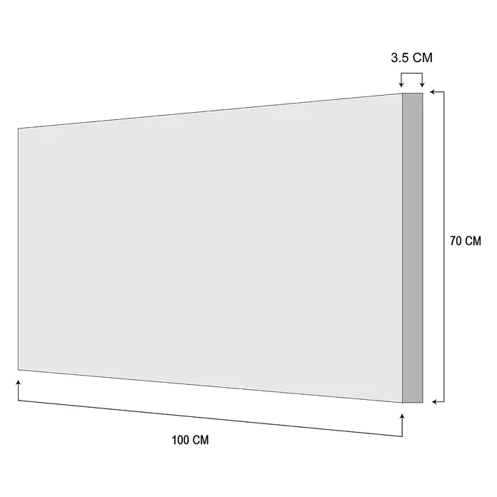 Lienzo Botánica 537 - Botánica, An x Al: 100 x 70 cm, 1 pzs. - Vista del producto: Panel de pared rectangular de 100 x 70 x 3,5 cm, ideal para diversas aplicaciones y diseños.