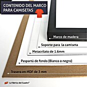 Cuadro enmarcado para camiseta (Negro, An x Al: 57 x 71 cm) | BAUHAUS