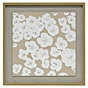 Cuadro set de 2 Flores en Relieve (Flores en relieve, An x Al: 50 x 50 cm, 2 pzs.) | BAUHAUS