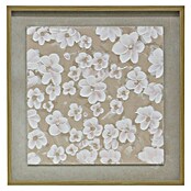 Cuadro set de 2 Flores en Relieve (Flores en relieve, An x Al: 50 x 50 cm, 2 pzs.) | BAUHAUS