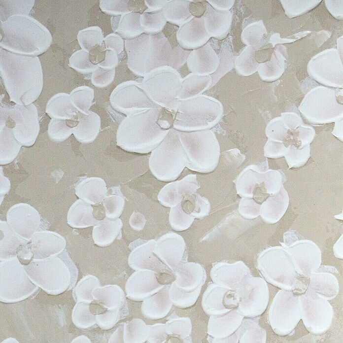 Cuadro set de 2 Flores en Relieve (Flores en relieve, An x Al: 50 x 50 cm, 2 pzs.) | BAUHAUS