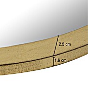Espejo de pared Circular (Diámetro: 55 cm, Oro betún) | BAUHAUS