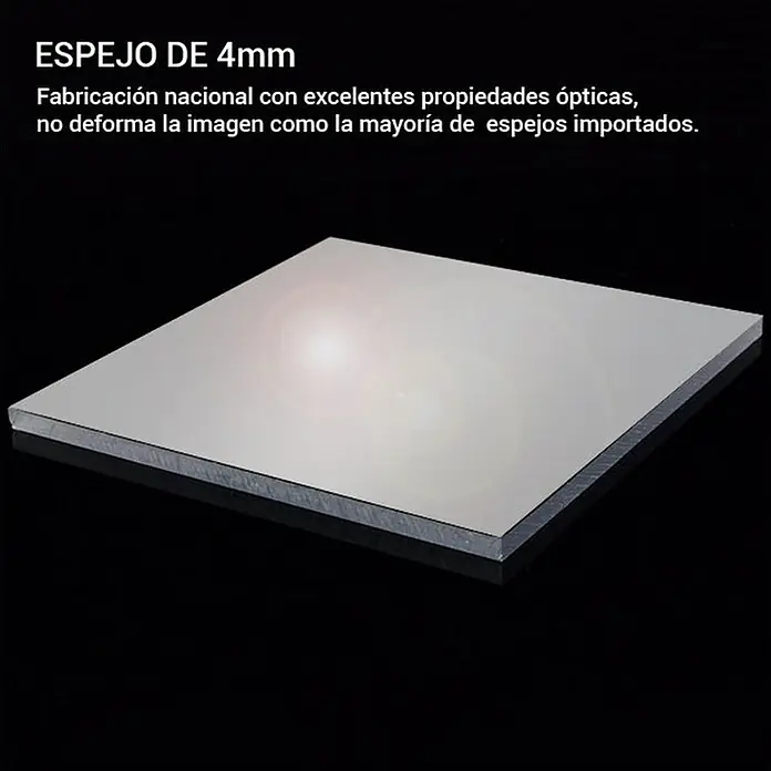 Espejo de pared Circular - Diámetro: 55 cm, Oro betún - Un espejo de 4 mm de grosor con excelentes propiedades ópticas. Fabricado en Alemania, no registra una imagen como la mayoría de espejos importados.