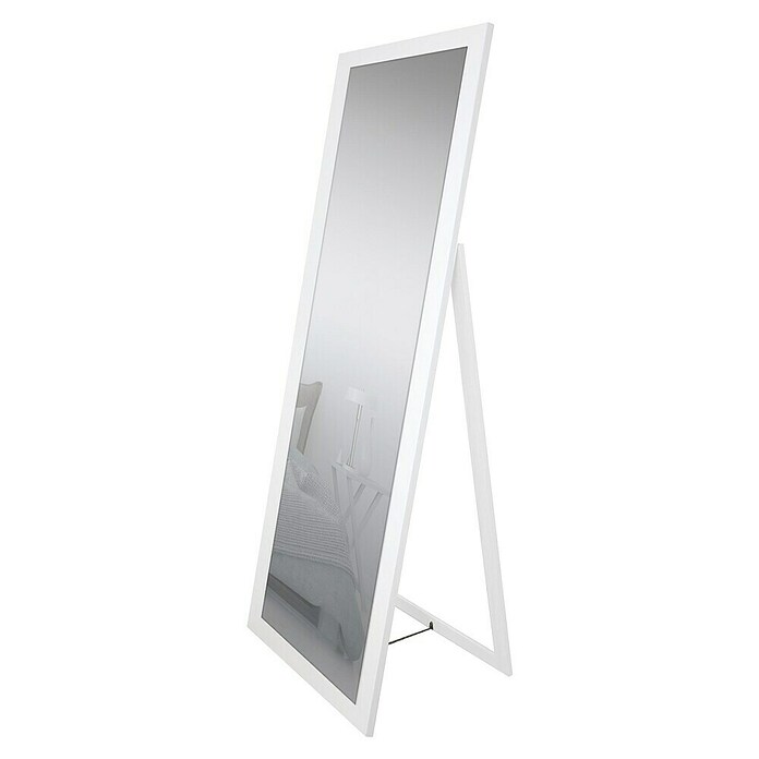 Espejo vertical de pie 248 (50 x 160 cm, Blanco, Madera) | BAUHAUS