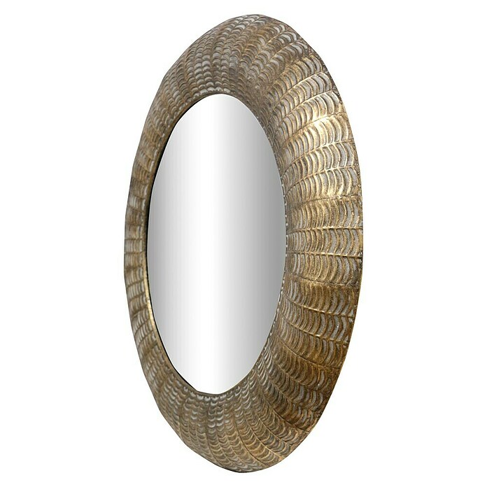 Espejo de pared Egipto (Diámetro: 80 cm, Oro) | BAUHAUS