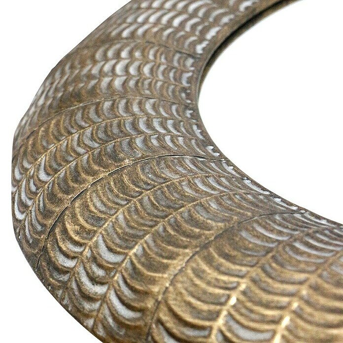 Espejo de pared Egipto (Diámetro: 80 cm, Oro) | BAUHAUS