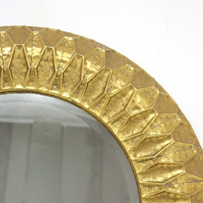 Espejo de pared Arabia (Diámetro: 70 cm, Oro) | BAUHAUS