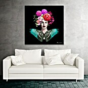 Lienzo Mujer flores (Mujer flores, An x Al: 80 x 80 cm, 1 pzs.) | BAUHAUS